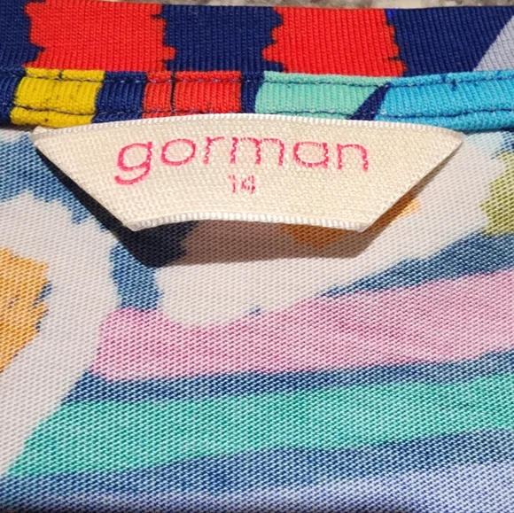 Gorman Multicolor Organic Cotton Summer 2024 Womens Size 14 Top - Picture 5 of 5